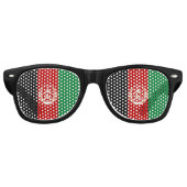 アフガニスタン国旗 レトロサングラス (正面)