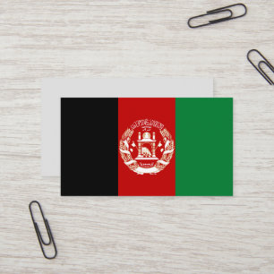 アフガニスタン国旗 名刺