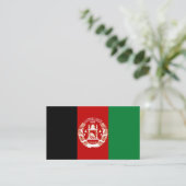アフガニスタン国旗 名刺 (スタンド正面)