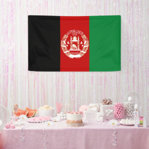 アフガニスタン国旗 横断幕