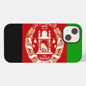 アフガニスタン国旗 iPhoneケース (裏面横)