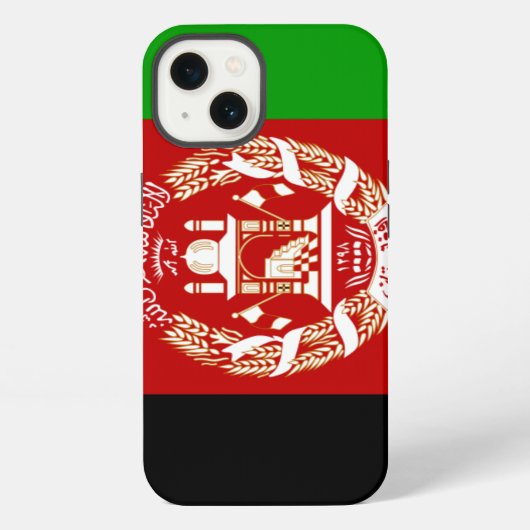 アフガニスタン国旗 iPhoneケース (裏面)
