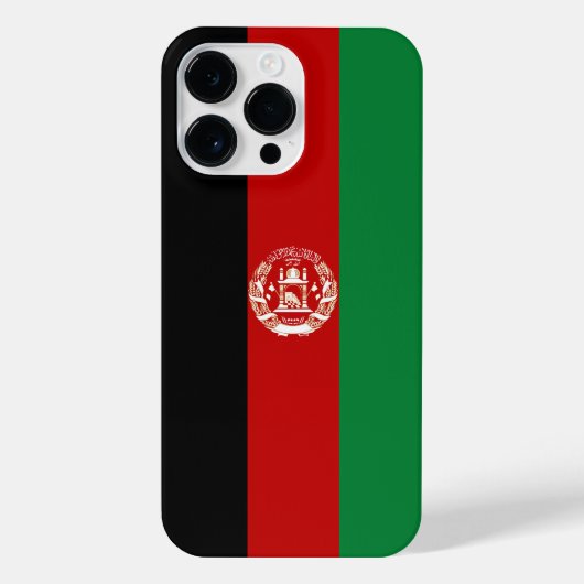 アフガニスタン国旗 iPhoneケース (裏面)