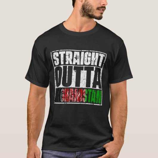 アフガニスタン国旗 Tシャツ (正面)