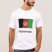 アフガニスタン国旗 Tシャツ (正面)