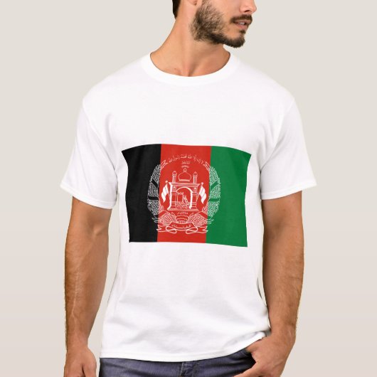 アフガニスタン国旗 Tシャツ (正面)