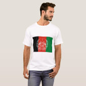 アフガニスタン国旗 Tシャツ (正面フル)