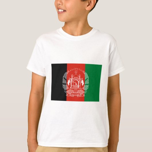アフガニスタン国旗 Tシャツ (正面)