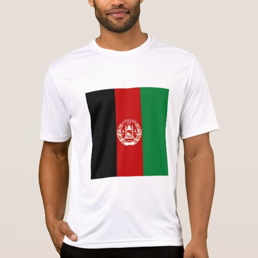 アフガニスタン国旗 Tシャツ (正面)