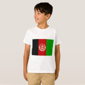 アフガニスタン国旗 Tシャツ (正面フル)
