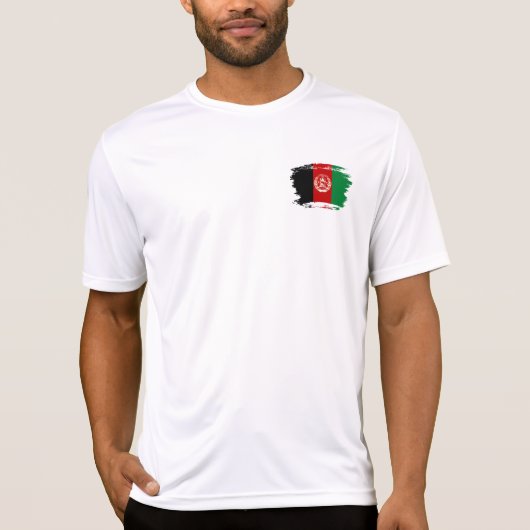 アフガニスタン国旗 Tシャツ (正面)