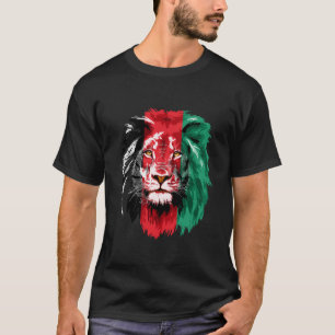 アフガニスタン国旗Lion無料アフガニスタンTシャツ Tシャツ