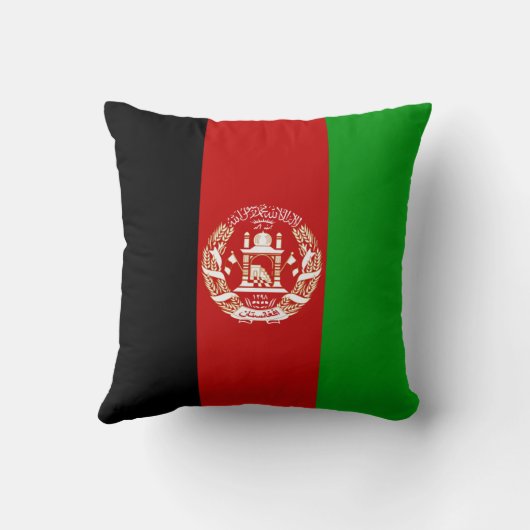 アフガニスタン国旗x旗まくら クッション (裏面)