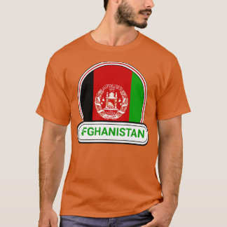 アフガニスタン国章アフガニスタン国旗 Tシャツ