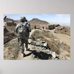 アフガニスタン国軍と米兵 ポスター