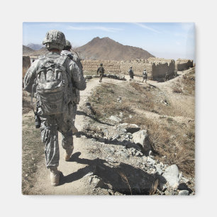 アフガニスタン国軍と米兵 マグネット