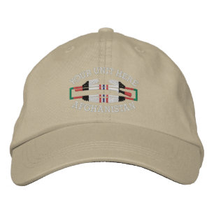 アフガニスタン戦闘歩兵バッジ帽子 刺繍入りキャップ