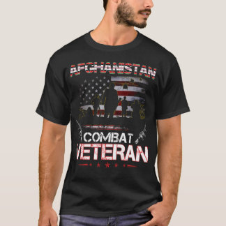 アフガニスタン戦闘退役軍人シャツ米国退役軍人ミリタ Tシャツ