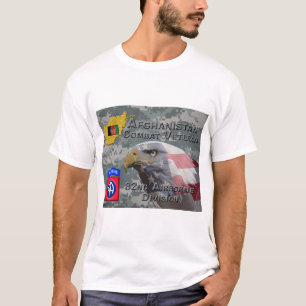 「アフガニスタン戦闘退役軍人」 -第82回空挺師団 Tシャツ