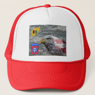「アフガニスタン戦闘退役軍人」 - 82nd Airborne Divis キャップ