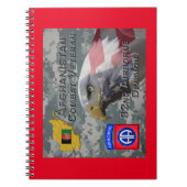 「アフガニスタン戦闘退役軍人」 - 82nd Airborne Divis ノートブック (正面)