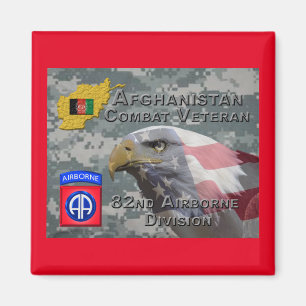 「アフガニスタン戦闘退役軍人」 - 82nd Airborne Divis マグネット