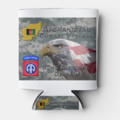 「アフガニスタン戦闘退役軍人」 - 82nd Airborne Divis 缶クーラー (正面)