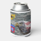 「アフガニスタン戦闘退役軍人」 - 82nd Airborne Divis 缶クーラー (缶裏面)
