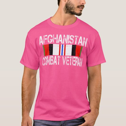 アフガニスタン戦闘退役軍人 Tシャツ (正面)