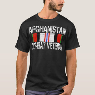 アフガニスタン戦闘退役軍人Tシャツ Tシャツ