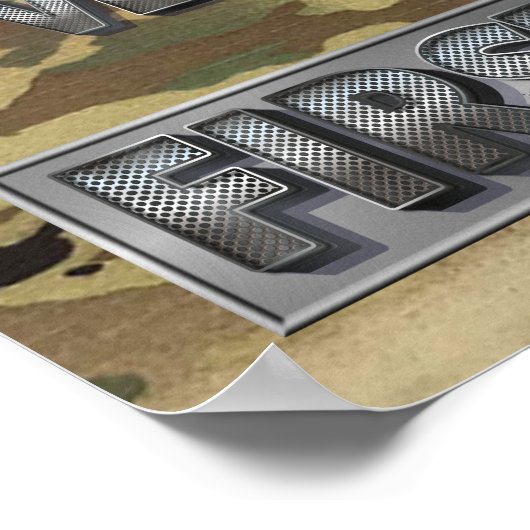 アフガニスタン第一軍曹キャンペーンリボン ポスター (角)