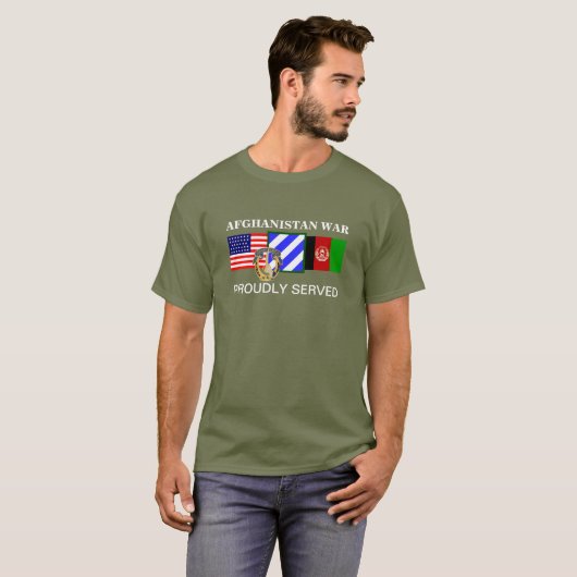 アフガニスタン第3歩兵第7騎兵戦Tシャツ Tシャツ (正面フル)