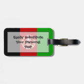 アフガニスタン簡単IDのフラグ ラゲッジタグ (裏面横)