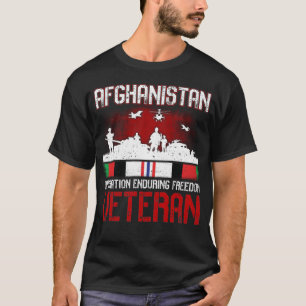 アフガニスタン退役軍人グラフィックティー Tシャツ