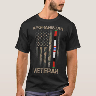アフガニスタン退役軍人米国旗誇りを持ったミー Tシャツ