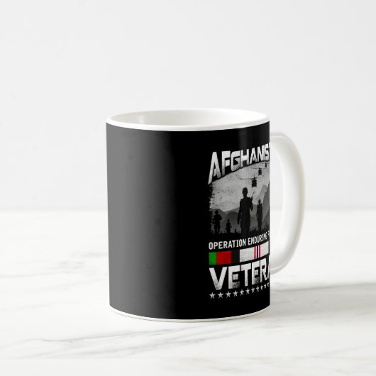 アフガニスタン退役軍人誇りを持った陸軍アメリカ軍隊 コーヒーマグカップ (正面右)