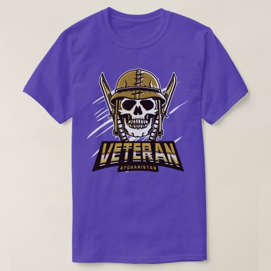 アフガニスタン退役軍人 Tシャツ (デザイン正面)