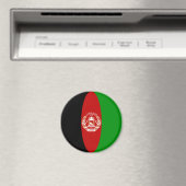 アフガニスタン魚眼国旗の磁石 マグネット (インサイチュ (食洗機))