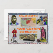 アフガニスタン:あなたのバケーション先 ポストカード (正面/裏面)