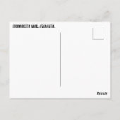 アフガニスタン、カブールのバードマーケット ポストカード (裏面)