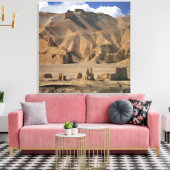 アフガニスタン、バミアン・バレー。古代の陶器 キャンバスプリント (インサイチュ (リビング))