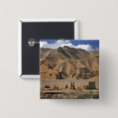 アフガニスタン、バーミアン·バレー。古代の土地 缶バッジ (正面&裏面)