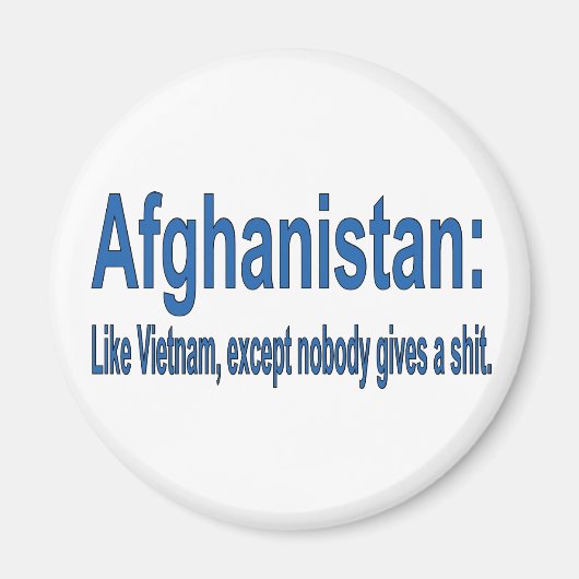 アフガニスタン:ベトナムと同じ マグネット (正面)