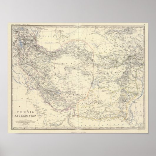 アフガニスタン，ペルシャ ポスター (正面)