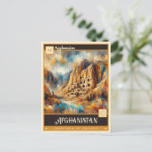 アフガニスタン |ヴィンテージ絵を描ー ポストカード (スタンド正面)