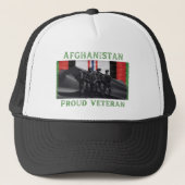 アフガニスタン、誇りを持った退役軍人グラフィック キャップ (正面)
