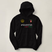 アフガニスタンTシャツスポーツ/サッカージャージーティー州旗F パーカ (デザイン正面)