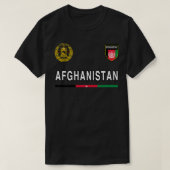 アフガニスタンTシャツスポーツ/サッカージャージーティー州旗F Tシャツ (デザイン正面)