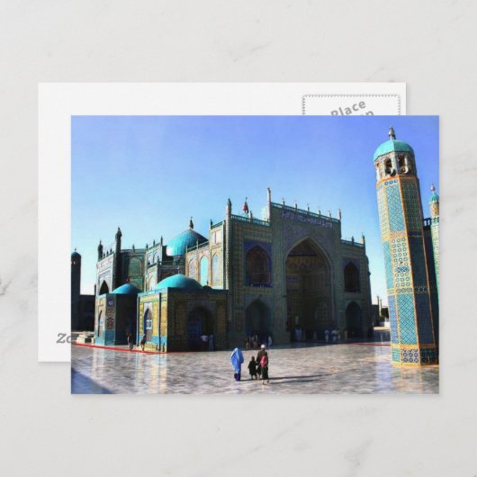 アフガニブルーモスク ポストカード (正面/裏面)