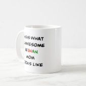 アフガンの母親素晴らし。 コーヒーマグカップ (正面左)
